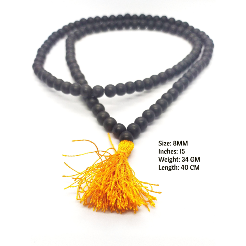 Original Polished Karungali Malai in , 8MM Beads With Govt Approved Lab Certificate - Image 2